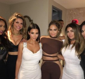 Η Εθνική των καμπυλών μαζεύτηκε για τα 47α γενέθλια της Jennifer Lopez: Kardashian- Menounos μαζί της   - Κυρίως Φωτογραφία - Gallery - Video