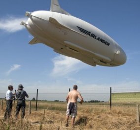 Συνετρίβη το μεγαλύτερο αεροσκάφος στον κόσμο - Το Iairlamder χτύπησε σε στύλο-  Φώτο, βίντεο 