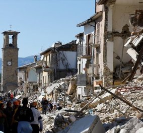 Συγκλονίζουν οι εικόνες πριν και μετά τον καταστροφικό σεισμό στην Ιταλία  - Κυρίως Φωτογραφία - Gallery - Video