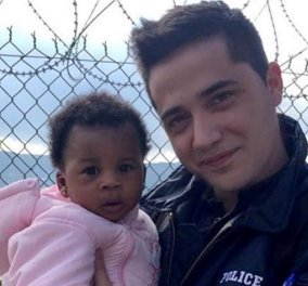 Good news: Ο Έλληνας αστυνομικός που θέλησε να υιοθετήσει προσφυγόπουλο στη Σάμο  - Κυρίως Φωτογραφία - Gallery - Video