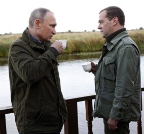 Ο Βλ. Πούτιν και ο Ντ. Μεντβέντεφ το έριξαν στο... ψάρεμα - Φωτό από την Σαββατιάτικη εκδρομή τους - Κυρίως Φωτογραφία - Gallery - Video