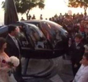 Εγγονός Ιταλού «νονού» της μαφίας  προκάλεσε κομφούζιο & σταμάτησε την κυκλοφορία για να κάνει είσοδο με ελικόπτερο στο γάμο του - Κυρίως Φωτογραφία - Gallery - Video