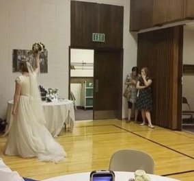 Βίντεο: Τρίποντο στον έρωτα & στο καλάθι έβαλε νύφη - Πέταξε την ανθοδέσμη της και... σκόραρε - Κυρίως Φωτογραφία - Gallery - Video