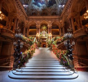 12 εικόνες από την εκθαμβωτική διακόσμηση στην Όπερα του Παρισιού - Χρυσός & λουλούδια σε ένα γκαλά που άφησε εποχή - Κυρίως Φωτογραφία - Gallery - Video