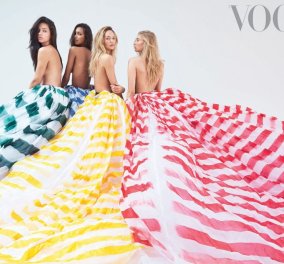 Vintage beauty pics: Τα συναρπαστικά κορίτσια της Victoria's Secret σε εξώφυλλα της Vogue  - Κυρίως Φωτογραφία - Gallery - Video