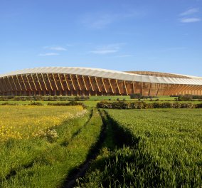 Το πιο μοντέρνο γήπεδο ποδοσφαίρου του κόσμου θα είναι φτιαγμένο από ξύλο! - Με την υπογραφή των συνεργατών της Ζάχα Χαντίντ - Κυρίως Φωτογραφία - Gallery - Video