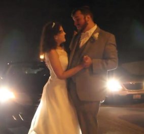 Βίντεο: Ο πιο πρωτότυπος γαμήλιος χορός: Οι νεόνυμφοι σε κυκλοφοριακό κομφούζιο - Κυρίως Φωτογραφία - Gallery - Video