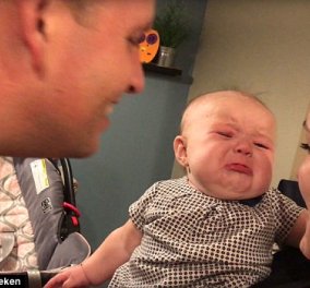 To cutie της ημέρας: Αυτό το ζηλιάρικο μωρό κλαίει κάθε φορά που οι γονείς του φιλιούνται