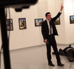 Στην φρουρά του Ερντογάν ήταν ο 22χρονος Τούρκος δολοφόνος του Ρώσου πρέσβη - Κυρίως Φωτογραφία - Gallery - Video
