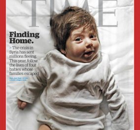 TIME:  Με μωρά προσφυγόπουλα που γεννήθηκαν στην Ελλάδα το εξώφυλλο του τελευταίου τεύχους της χρονιάς