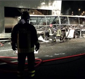 Νέα τραγωδία στην Ιταλία: Τουλάχιστον 16 νεκροί από πρόσκρουση σε πυλώνα λεωφορείου που μετέφερε μαθητές