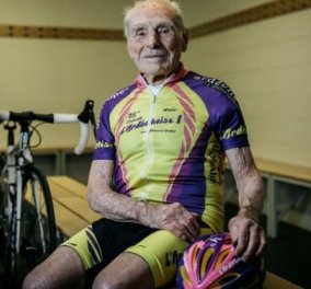 Γιούπιιι! 105 ετών με ρεκόρ ποδηλασίας
