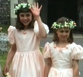 Vintage video: Όταν οι  μικρούλες Κέιτ και Πίπα Μίντλετον ήταν παρανυφάκια στον γάμο του θείου τους