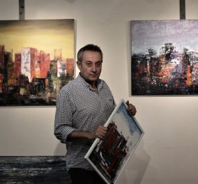 Ο φίλος - δημοσιογράφος Αντρέας Κωνσταντάτος έγινε ζωγράφος! Σήμερα η Έκθεση 