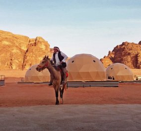 Φώτο:  Στην κόκκινη έρημο της Ιορδανίας σε ξενοδοχείο με bungalows σαν να είστε στον Άρη- Φανταστικό! - Κυρίως Φωτογραφία - Gallery - Video