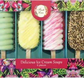Made In Greece: Τα σαπούνια "παγωτά" της Fresh Line - Άρωμα καρπούζι, πεπόνι, σοκολάτα