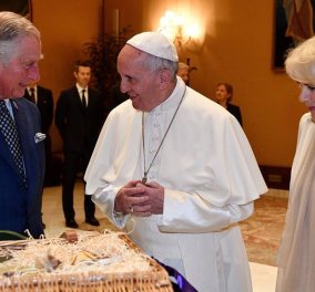 Βιολογικά λαχανικά από το κτήμα του πήγε δώρο ο πρίγκιπας Κάρολος στον Πάπα -Φώτο