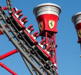 Red Force: Μόλις εγκαινιάστηκε το γρηγορότερο σαν Ferrari & ψηλότερο τρένο λούνα παρκ στον κόσμο (Φωτό -Βίντεο)