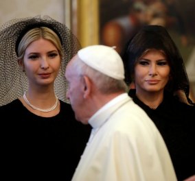 Μαύρο βέλο για Ιβάνκα & Μελάνια στο Βατικανό- Το dress code των δύο κυριών μπροστά στον Πάπα