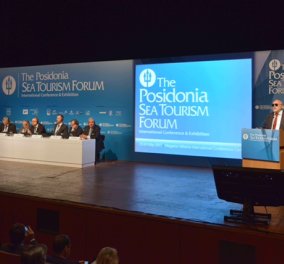 Πρόσκληση Συνεργασίας προς τον κλάδο της Κρουαζιέρας του Έλληνα Υπουργού Ναυτιλίας από το βήμα του 4ου Posidonia Sea Tourism Forum - Κυρίως Φωτογραφία - Gallery - Video
