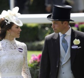 Εκκεντρικά καπέλα στις ιπποδρομίες του Ascot: Η πριγκίπισσα Κέιτ λευκή οπτασία & καναρινί η βασίλισσα Ελισάβετ - Αδιάφορη η Καμίλα