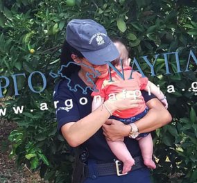 Βίντεο: Τροχαίο έξω από το Ναύπλιο - Συγκίνηση από την αστυνομικό που ηρέμησε το μωρό!!! 