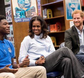 "Φιλαράκια" ο πρίγκηπας Χάρι και η Μισέλ Ομπάμα - Χαμόγελα και ... καλή καρδιά (ΦΩΤΟ- ΒΙΝΤΕΟ)