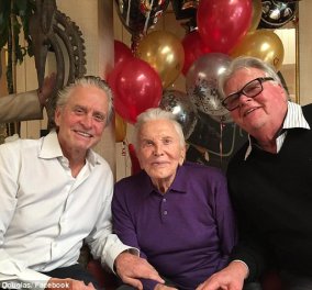 Ο «Σπάρτακος» Κερκ Ντάγκλας έγινε 101 χρονών & το γλέντησε με τους γιους του, τον καρδιολόγο του & βότκα   - Κυρίως Φωτογραφία - Gallery - Video