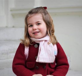 Πως πήγε ντυμένη στο σχολείο η πριγκίπισσα Σάρλοτ -Με ένα υπέροχο κόκκινο παλτουδάκι 
