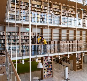 Ξεκίνησε η μετακόμιση της Εθνικής Βιβλιοθήκης στο Ίδρυμα Σταύρος Νιάρχος - Κυρίως Φωτογραφία - Gallery - Video