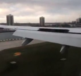 Καρέ- καρέ η εντυπωσιακή προσγείωση αεροσκάφους από πιλότο - "Δαμάζει" την καταιγίδα Ελεανόρ 