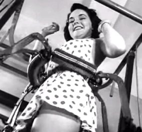 Εκπληκτικό Vintage video : Οι κυρίες στο πρώτο μηχάνημα για να χάσουν κιλά & να "λιώσουν" την κυτταρίτιδα γύρω στα 1940 