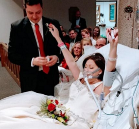 Story of the day: Είχε 18 ώρες μέχρι να "φύγει" μα βρήκε δύναμη & παντρεύτηκε τον καλό της μέσα στο νοσοκομείο - Κυρίως Φωτογραφία - Gallery - Video