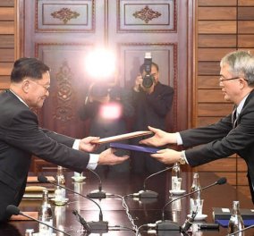 Ιστορική συμφωνία Νότιας και Βόρειας Κορέας μετά από πολυήμερες διαπραγματεύσεις 