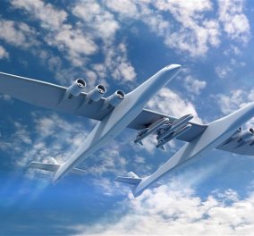 Έχει 6 κινητήρες, 28 τροχούς! Το μεγαλύτερο αεροσκάφος του κόσμου στην πρώτη του πτήση (ΦΩΤΟ - ΒΙΝΤΕΟ) - Κυρίως Φωτογραφία - Gallery - Video