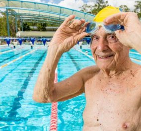 Ο άνδρας της ημέρας! 99 χρονών κολυμβητής κατέρριψε Παγκόσμιο ρεκόρ στα 50μ. ελεύθερο!  - Κυρίως Φωτογραφία - Gallery - Video