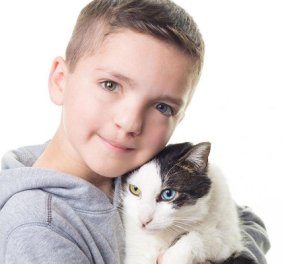 Αυτό το 7χρονο αγόρι ήταν θύμα bullying- Όταν βρήκε έναν γάτο που του έμοιαζε η ζωή του άλλαξε... (ΦΩΤΟ) - Κυρίως Φωτογραφία - Gallery - Video
