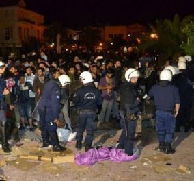 Ακροδεξιοί σε μετανάστες: "Κάψτε τους ζωντανούς" - Καρέ θλίψης από τη Μυτιλήνη από τις βραδινές συμπλοκές (ΦΩΤΟ - ΒΙΝΤΕΟ)
