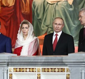 Εντυπωσιακές φωτό & βίντεο από την "μοναχική" Ανάσταση του Πούτιν με τον Πατριάρχη Κύριλλο - Κυρίως Φωτογραφία - Gallery - Video