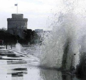 Η επόμενη μέρα της θεομηνίας στη Θεσσαλονίκη- Μετρά πληγές η συμπρωτεύουσα- Κλειστά σχολεία, διακοπές νερού & ρεύματος  - Κυρίως Φωτογραφία - Gallery - Video