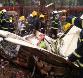 Τραγωδία στη Βομβάη: Αεροπλάνο έπεσε πάνω σε σπίτια σε πυκνοκατοικημένη γειτονιά - 5 νεκροί (Φωτό & Βίντεο)