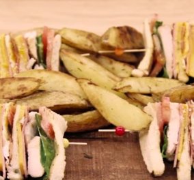 Φανταστικό κλαμπ σάντουιτς από τον Άκη Πετρετζίκη