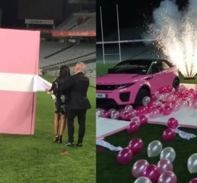 Η πιο ροζ έκπληξη γάμου που έχετε δει ποτέ: Ροζ αυτοκίνητο, μπαλόνια & ένας πολύ ερωτευμένος αρραβωνιαστικός (ΒΙΝΤΕΟ)