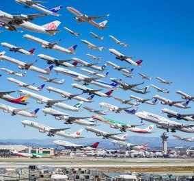 Την Παρασκευή καταγράφηκε ρεκόρ πτήσεων με 202.000 αεροπλάνα στον αέρα! (Φωτό)