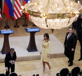 Το λάγνο βλέμμα του Λαβρόφ στις ατέλειωτες γάμπες της Μελάνια Τραμπ κάνει το γύρο του κόσμου