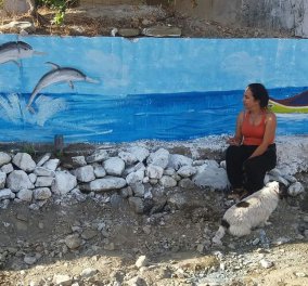 Top Woman η  Βούλα Λαδουκάκη στην Κρήτη: Ζωγραφίζει τα εγκαταλελειμμένα σπίτια - μεταμορφώνει τα χωριά (φωτο)