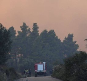 Μεγάλη πυρκαγιά στην Εύβοια - Εκκενώθηκαν χωριά- Ορατοί στην Αττική οι καπνοί (φωτο-βιντεο)