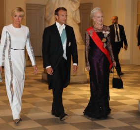 Το πιο επίσημο dîner de gala των Μακρόν: Με εκπληκτική τουαλέτα Louis Vuitton η Μπριζίτ - Η υποδοχή των Δανών βασιλιάδων (Φωτό) - Κυρίως Φωτογραφία - Gallery - Video