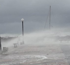 Λακωνία: "Εξαφανίστηκε" το Γύθειο - Ο μεσογειακός τυφώνας Ζορμπάς "χτύπησε" και στη Μάνη (βίντεο)
