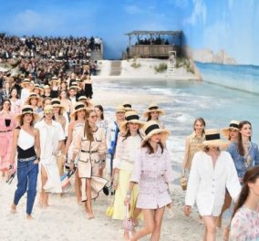 Ο Καρλ Λάγκερφελντ έστησε για τη Chanel ολόκληρη παραλία μέσα στο Grand Palais - Φωτογραφίες από την καλοκαιρινή κολεξιόν για το 2019